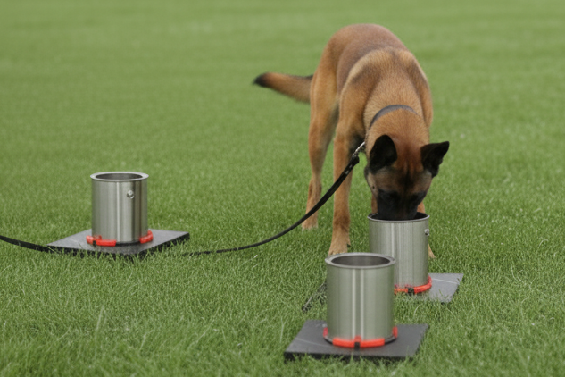 Nosewerkx 1-Gallon Aluminum Can Cleat © - K9 Detection Training