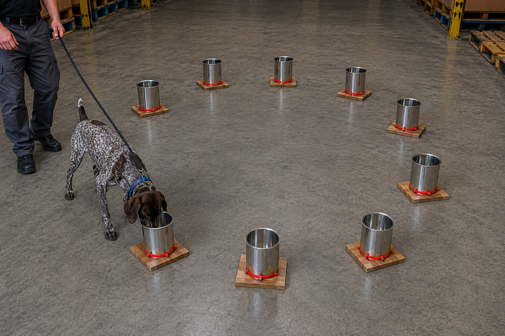 Nosewerkx 1-Gallon Aluminum Can Cleat © - K9 Detection Training