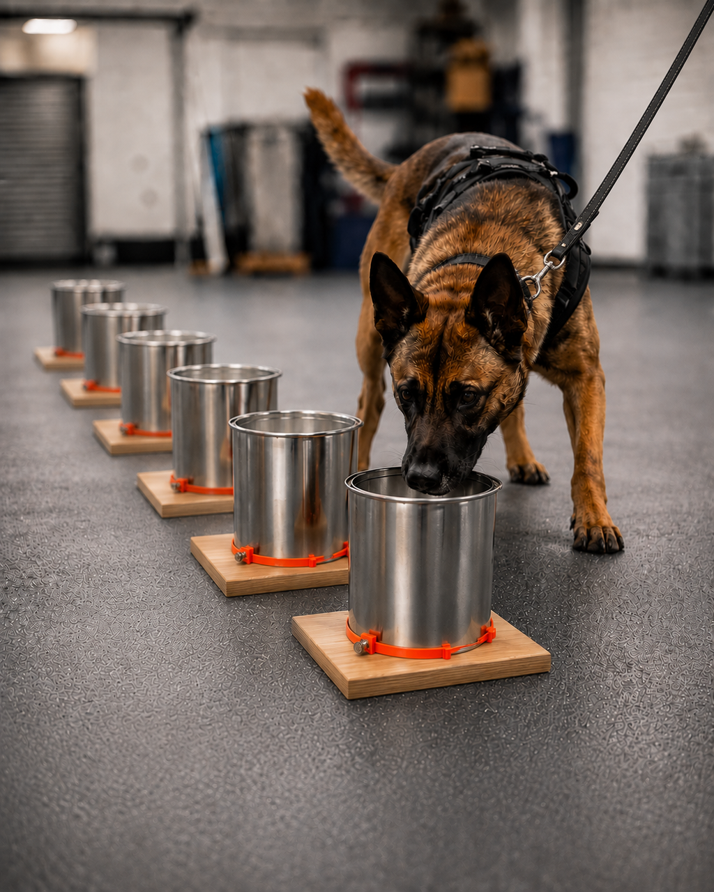 Nosewerkx 1-Gallon Aluminum Can Cleat © - K9 Detection Training